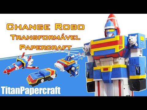 Change Robo Transformável Papercraft