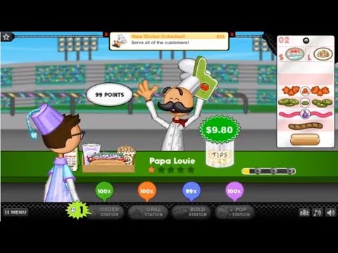 Papa's Hot Doggeria HD - All Meats Unlocked 