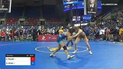112 Lbs Quarters Elizabeth Duvall Texas Vs Arieana...