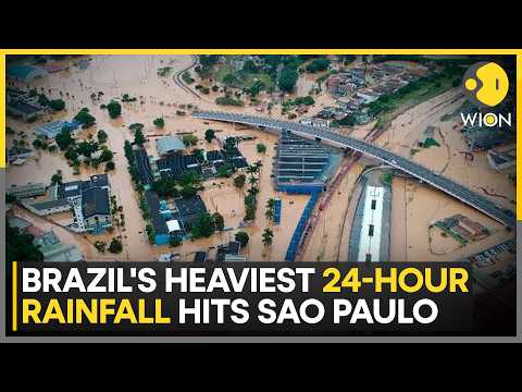 Brazil Rainfall: Sao Paulo Records Heaviest 24-Hour Rainfall In Years | WION News