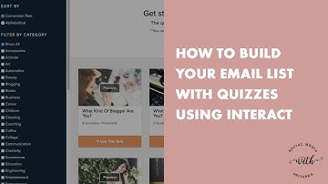 How to Build your Email List Using a Quiz - Interact Demo