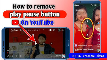 How to remove play pause button from youtube| Turn off accessibility|short play pause button remove