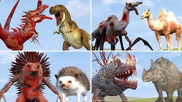 NORMAL VS PARASITED ANIMALS ZOOCHOSIS FAMILY in Garry