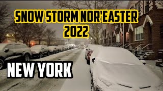 NYC LIVE Snow Storm Nor'East (01/29/2022)