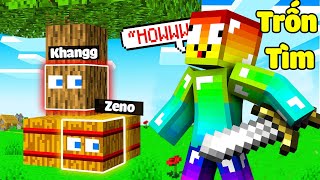 MINI GAME : TRỐN TÌM BLOCK MINECRAFT ** NOOB GIA NHẬP HỘI NGƯỜI MÙ VÌ ???