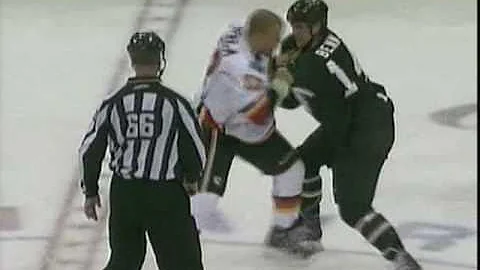 Jamie Benn nails Mark Giordano and fights Jarome I...