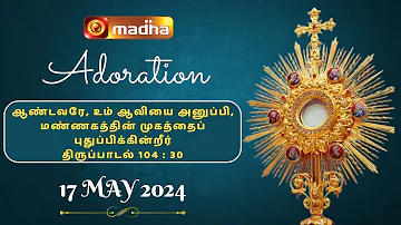 🔴 LIVE 17 May 2024 Adoration 11:00 AM | Madha TV