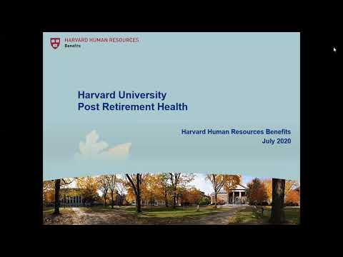 Harvard University Post Retirement Health