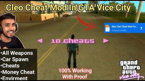 CLEO CHEAT MOD FOR GTA VICE CITY ANDROID | CLEO CHEAT FOR GTAVC | 100% WORKING 2023
