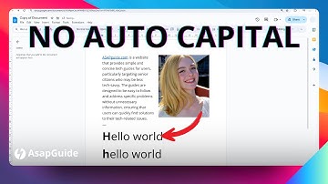 How to Stop Automatically Capitalizing Words in Google Docs