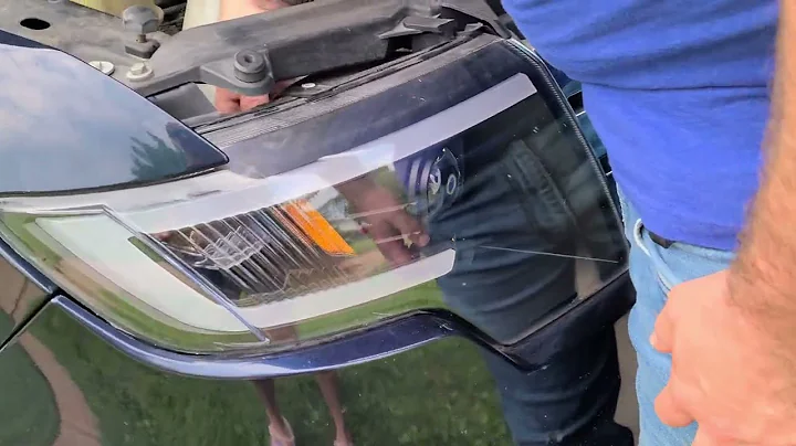 installing H7 LED bulb by oxilam in aftermarket spyder/akkon u bar headlights in Ford Edge.