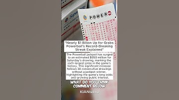 Powerball Jackpot Soars up to $1 Billion – Why Hasn