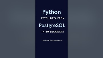 Snelle Python-hacks: haal gegevens op uit PostgreSQL in 60 seconden! #python #postgresql #database