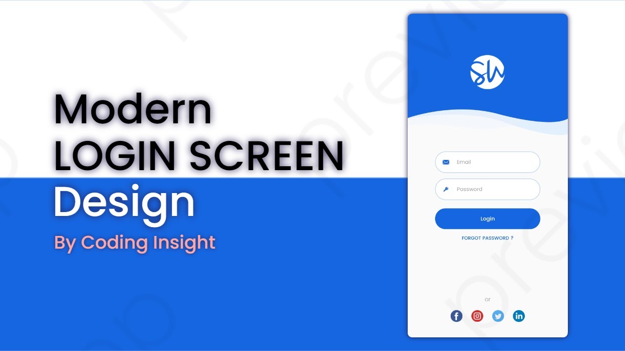 Login Screen Ui Design Android Studio Xml | Animation Transition | Android  Material Ui Login Page 🤩 - Youtube