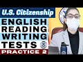 2021 USCIS Official English Reading & Writing Test (Questions/Answers) Practice 2 | US Citizenship