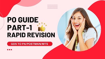 PO GUIDE PART 1 CLASS-1: GDS TO PA/POSTMAN/MTS STUDY MATERIAL NOTES Paper- New syllabus: PO GUIDE