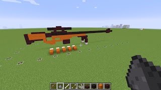 [ Minecraft ] Xếp Hình Súng Sniper AWM - NTN