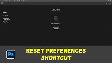 Reset Photoshop to Default settings Shortcut