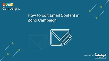 How to Edit Email Content in Zoho Campaign