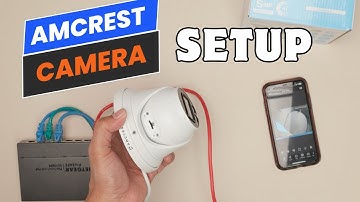 Amcrest PoE-camera-installatie met een mobiel apparaat (stap-voor-stap)