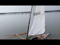 Sailing my clc kayak sail rig in light to medium winds, in 360