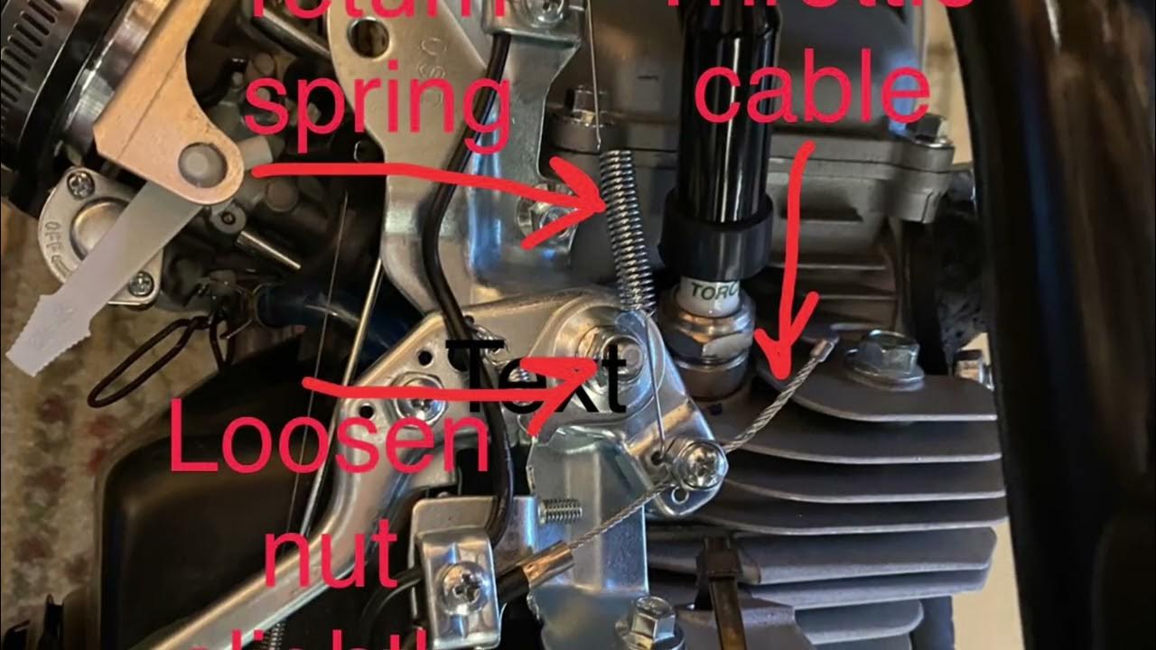 Predator 212cc nonhemi adding a throttle return spring YouTube