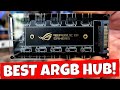 Best cheap sata powered 10 port argb hub rog branded multibao