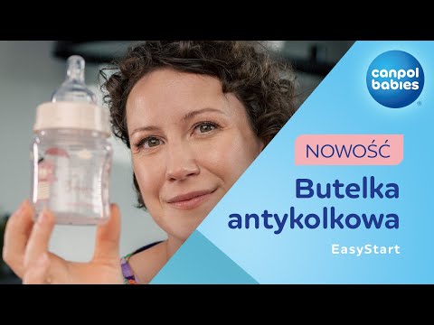 Пляшечка для годування антиколікова з широким отвором 240 мл Easystart MOUNTAINS , Canpol babies 35/243_gre, видео 1
