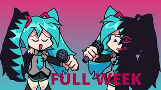 FRIDAY NIGHT FUNKIN mod Hatsune Miku vs EVIL BOYFRIEND FULL WEEK!