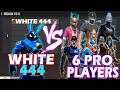 White 444 vs 6 pro players  hacker vs 6 pro players  best gameplay ever