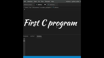 First C program || Notes on C programming language || luqman learning lab