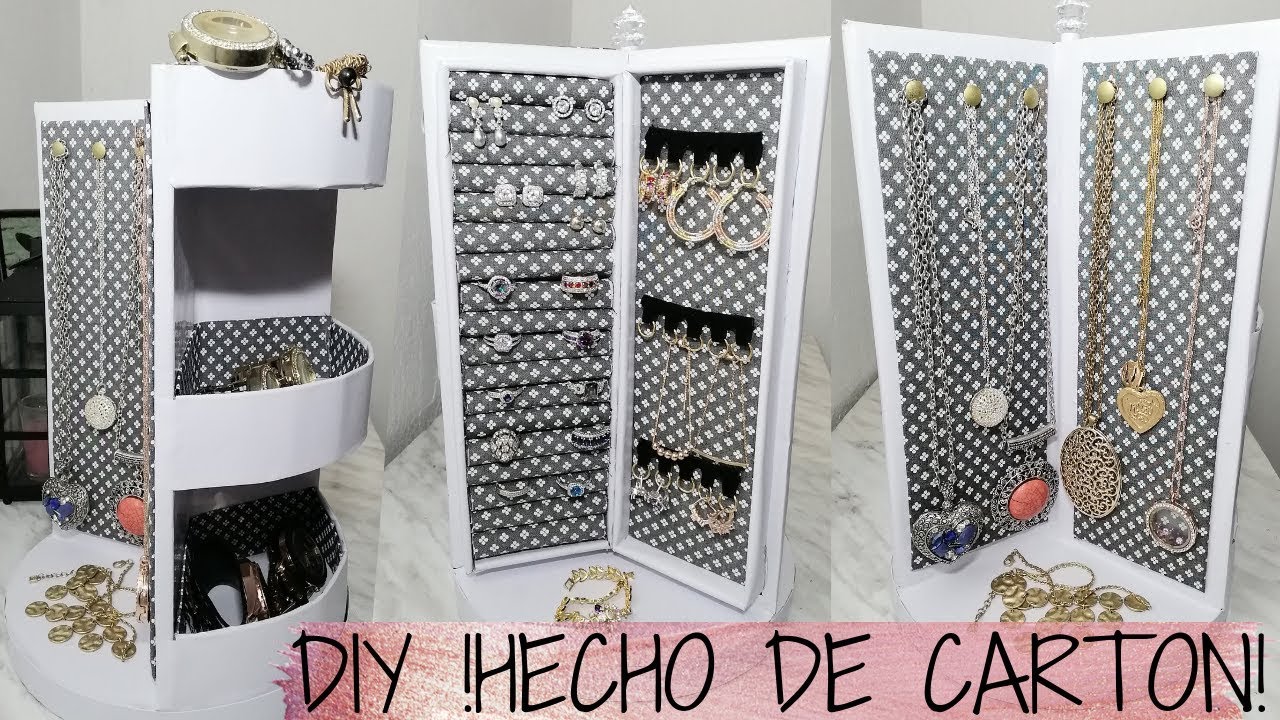 Cómo hacer un porta joyas (pulseras, anillos y pendientes) 