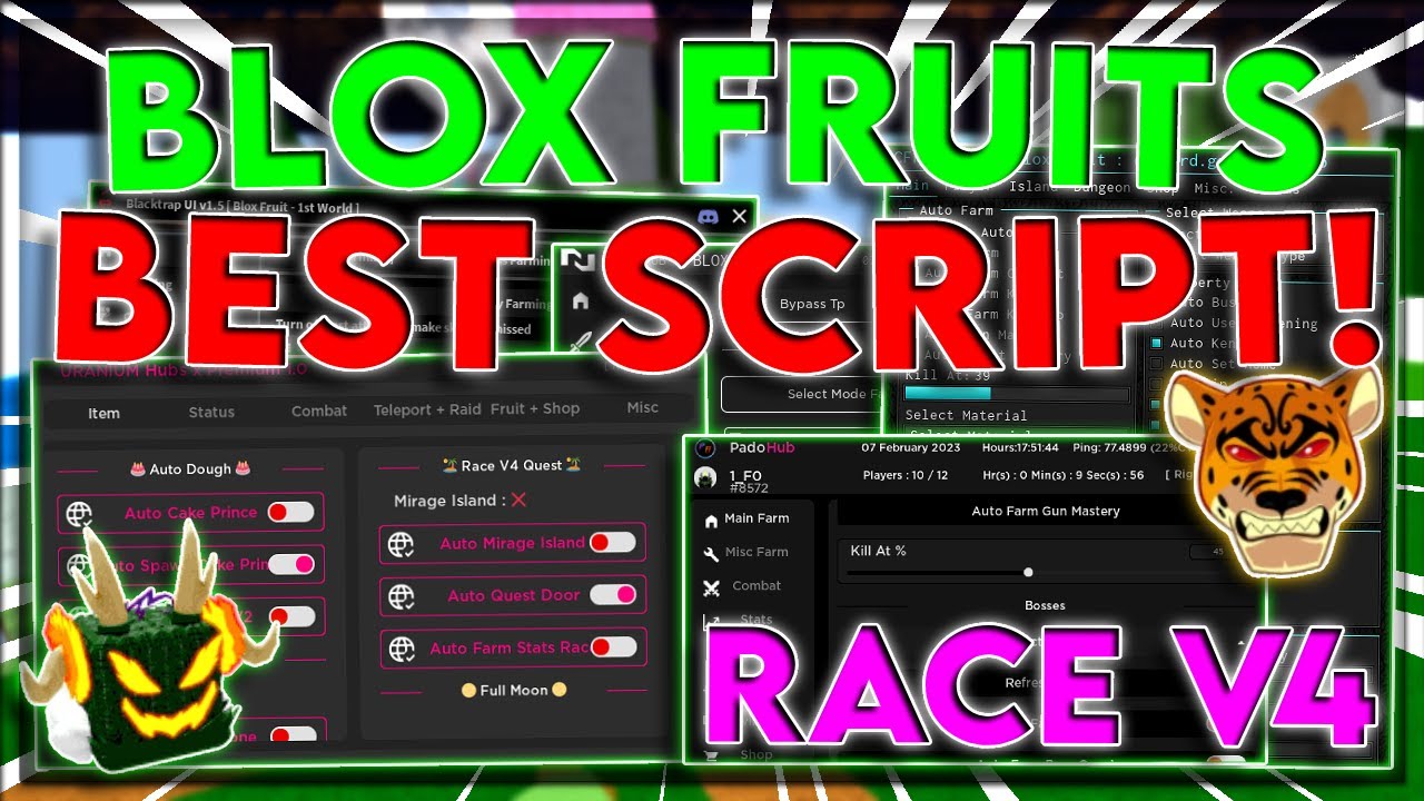 NEW] Blox Fruits Script Hack, BEST Auto Farms + Instant Mastery, Weapons  & More