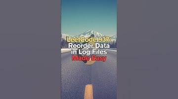 LeetCode 937: Reorder Data in Log Files Made Easy #shorts #short