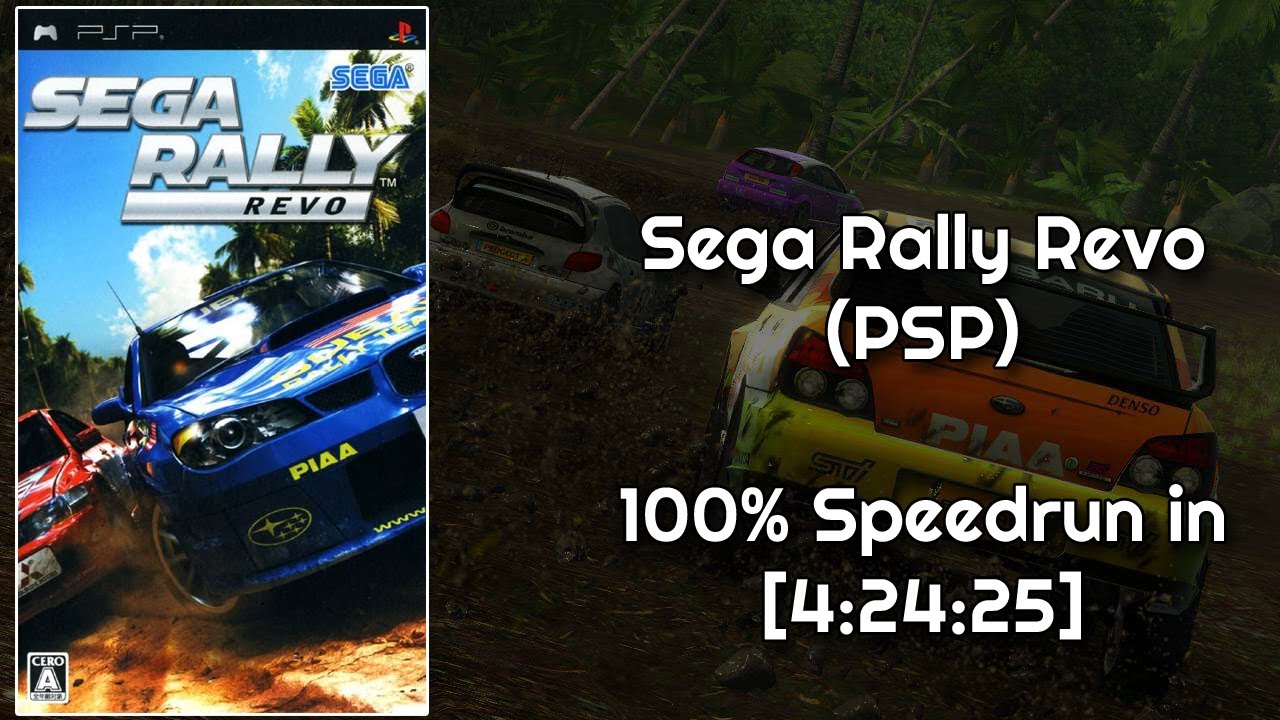 Sega Rally Revo (PSP) - 100% Speedrun in [4:24:25] [WR] - YouTube