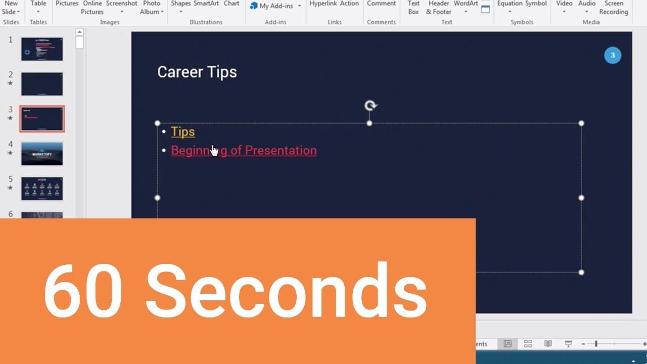 powerpoint link slides