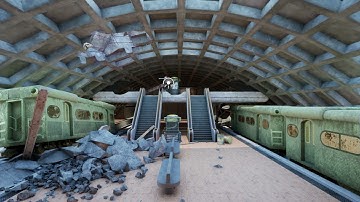 Metro station (inspired by Fallout 3 game) environment [Blocking] - Unreal Engine 5.2