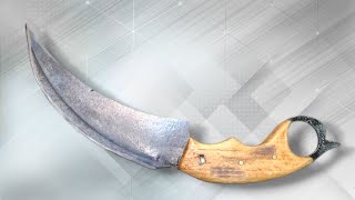 Making A Karambit Knife From A Rusty Saw Blade
