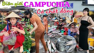 Khô hạn nguy cơ hết cá Biên Giới Campuchia - Cô bán rau dễ thương chợ Sa Rài Tân Hồng