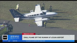 Small CapeAir flight goes off runway at Logan Airport