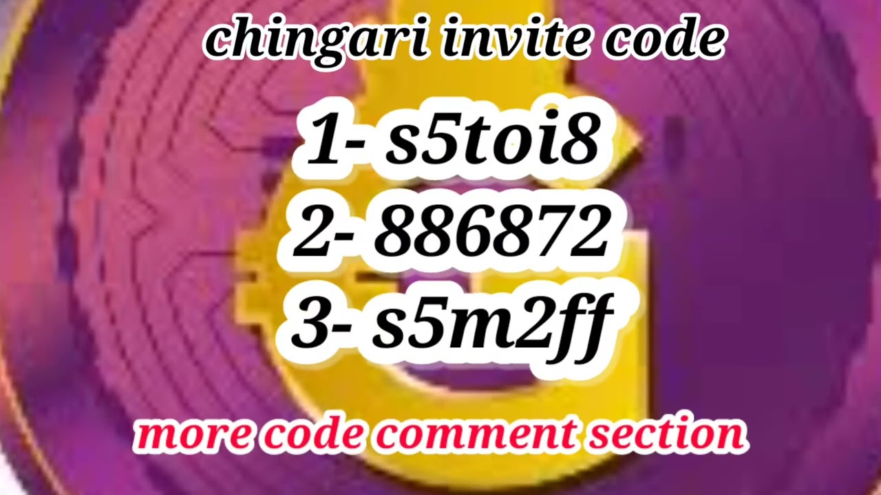 chingari invite code! mining activation code!