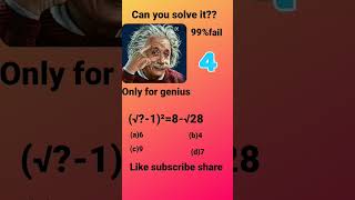 Can you solve it?? only for genius #shorts #maths #challenge #youtubeshorts #comment