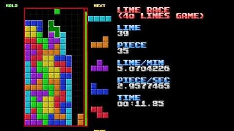 Tetris 40L - 34.31s