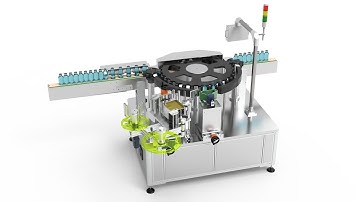 SKILT High speed Rotary way labeling machine for round bottle wrap around