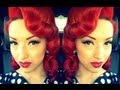 Retro Vintage Style Pin Curls