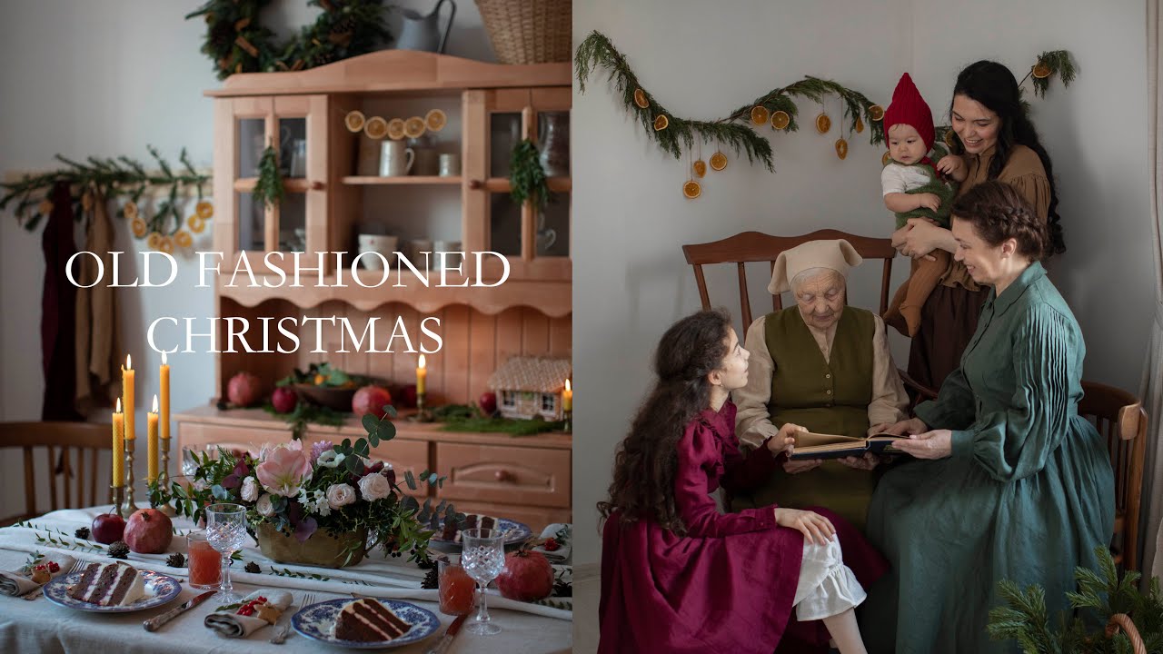 Old Fashioned inspired Christmas 🛷 Victorian 🎄 Decorations, Recipes and Table Setting Idea 🕯