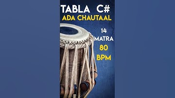Ada ChauTaal Tabla Loop | C# Scale | 80 Bpm | #muzzico