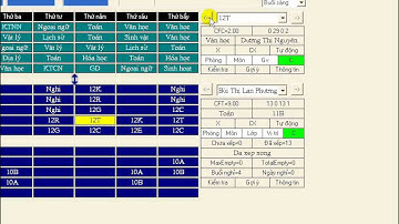 Video 10 bước xếp Thời khóa biểu - Bước 7. Điều chỉnh, tinh chỉnh dữ liệu thời khóa biểu - P4