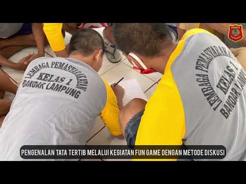 Kegiatan Sosialisasi Tata Tertib Lapas Kelas I Bandar Lampung Kepada WBP Melalui Fun Game