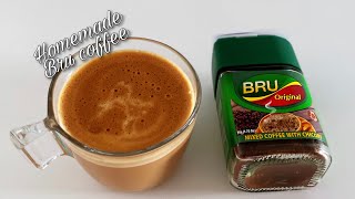 HOW TO MAKE BRU COFFEE AT HOME | Instant BRU coffee | homemade BRU coffee